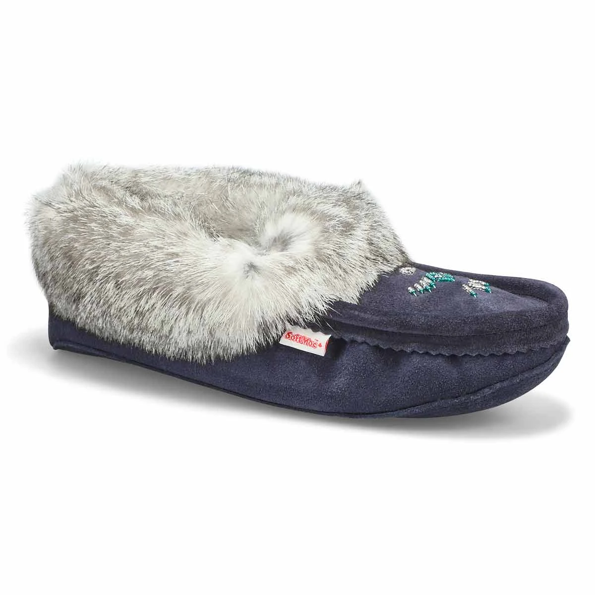 SoftMoc Women's SF600 Rabbit Fur Moccasin - R 4 SoftMoc Women's SF600 Rabbit Fur Moccasin - R - Image 3