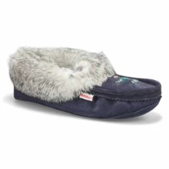SoftMoc Women's 660 Rabbit Fur Moccasin - Gre -Softmoc 65820L XXX 8