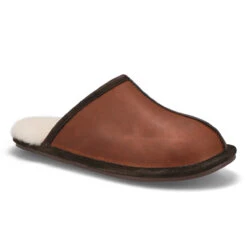 SoftMoc Men's Cadel 2 Open Back Slipper - Che -Softmoc CADEL2 BRNCRZ XXX 1