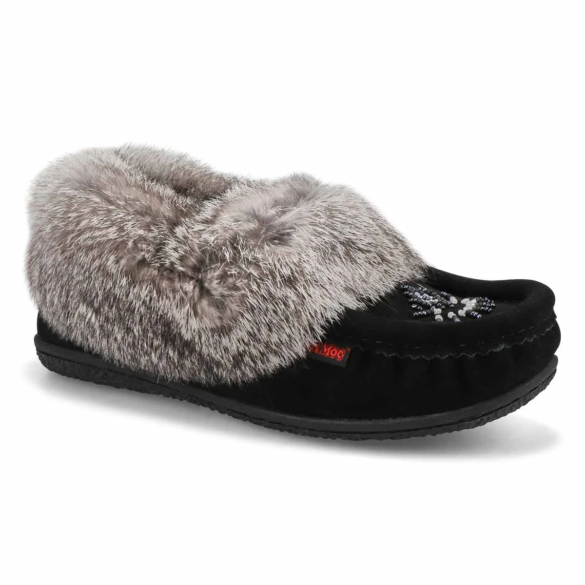 SoftMoc Ladies Cute 5 Rabbit Fur Moccasin- Re 6 SoftMoc Ladies Cute 5 Rabbit Fur Moccasin- Re - Image 4