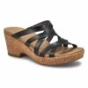 SoftMoc Women's Hillary Wedge Sandal - Black 2 SoftMoc Women's Hillary Wedge Sandal - Black -Softmoc HILLARY BLK XXX