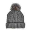 SoftMoc Women's Grey With Fur Pom Cable Stitc 2 SoftMoc Women's Grey With Fur Pom Cable Stitc -Softmoc HTEPH1 GRY XXX