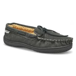 SoftMoc Men's Louie Lined Suede Moccasin - Ch -Softmoc LOUIE GRY XXX 1