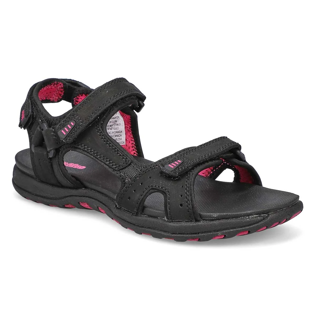 SoftMoc Women's Lucinda Sandal - Black/Fuchs 3 SoftMoc Women's Lucinda Sandal - Black/Fuchs