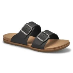 SoftMoc Women's Mandy Slide Sandal - Dark Bro 7 SoftMoc Women's Mandy Slide Sandal - Dark Bro -Softmoc MANDY BLK XXX 2