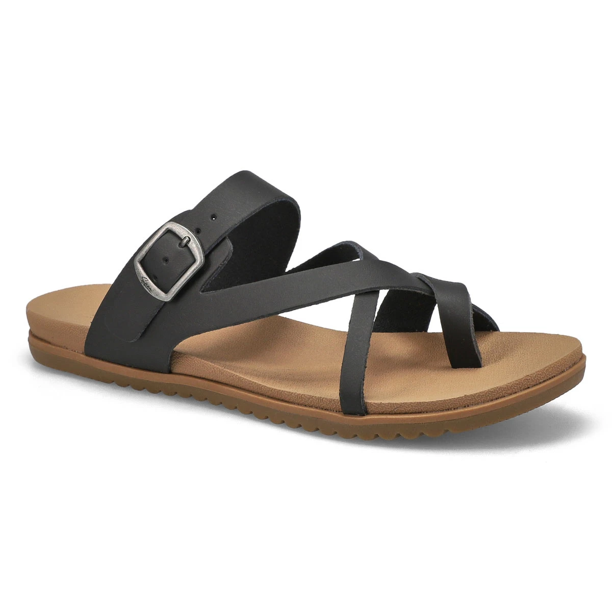 SoftMoc Women's Miya Toe Loop Sandal - Black 2 SoftMoc Women's Miya Toe Loop Sandal - Black