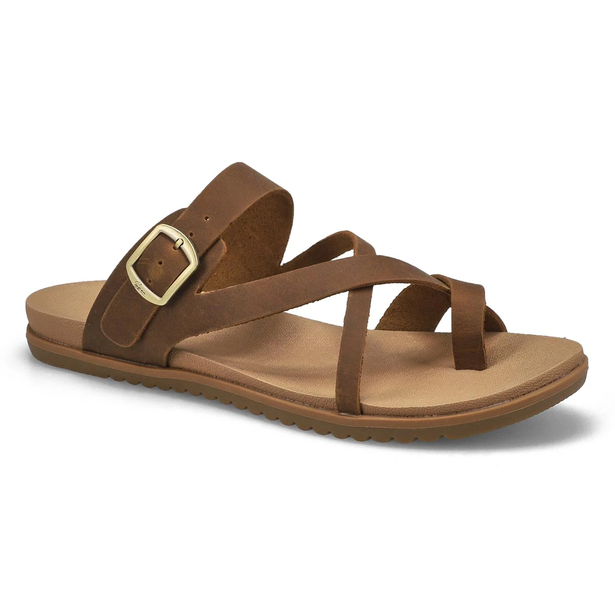 SoftMoc Women's Miya Toe Loop Sandal- Cognac 5 SoftMoc Women's Miya Toe Loop Sandal- Cognac - Image 3