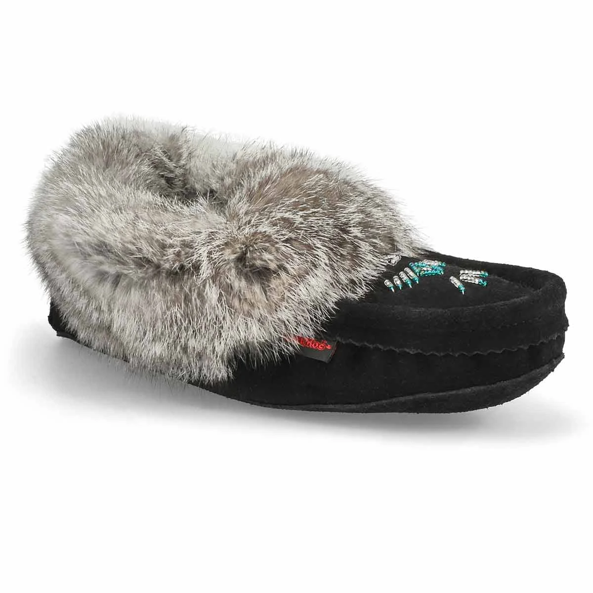 SoftMoc Women's 653L Rabbit Fur Moccasin - Bl 7 SoftMoc Women's 653L Rabbit Fur Moccasin - Bl - Image 5