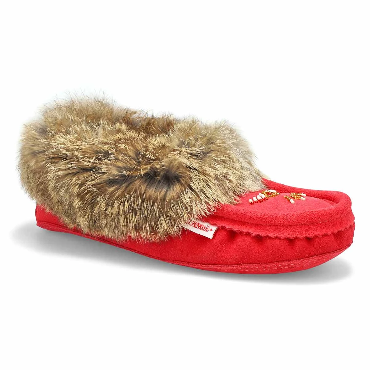 SoftMoc Women's SF600 Rabbit Fur Moccasin - R 2 SoftMoc Women's SF600 Rabbit Fur Moccasin - R
