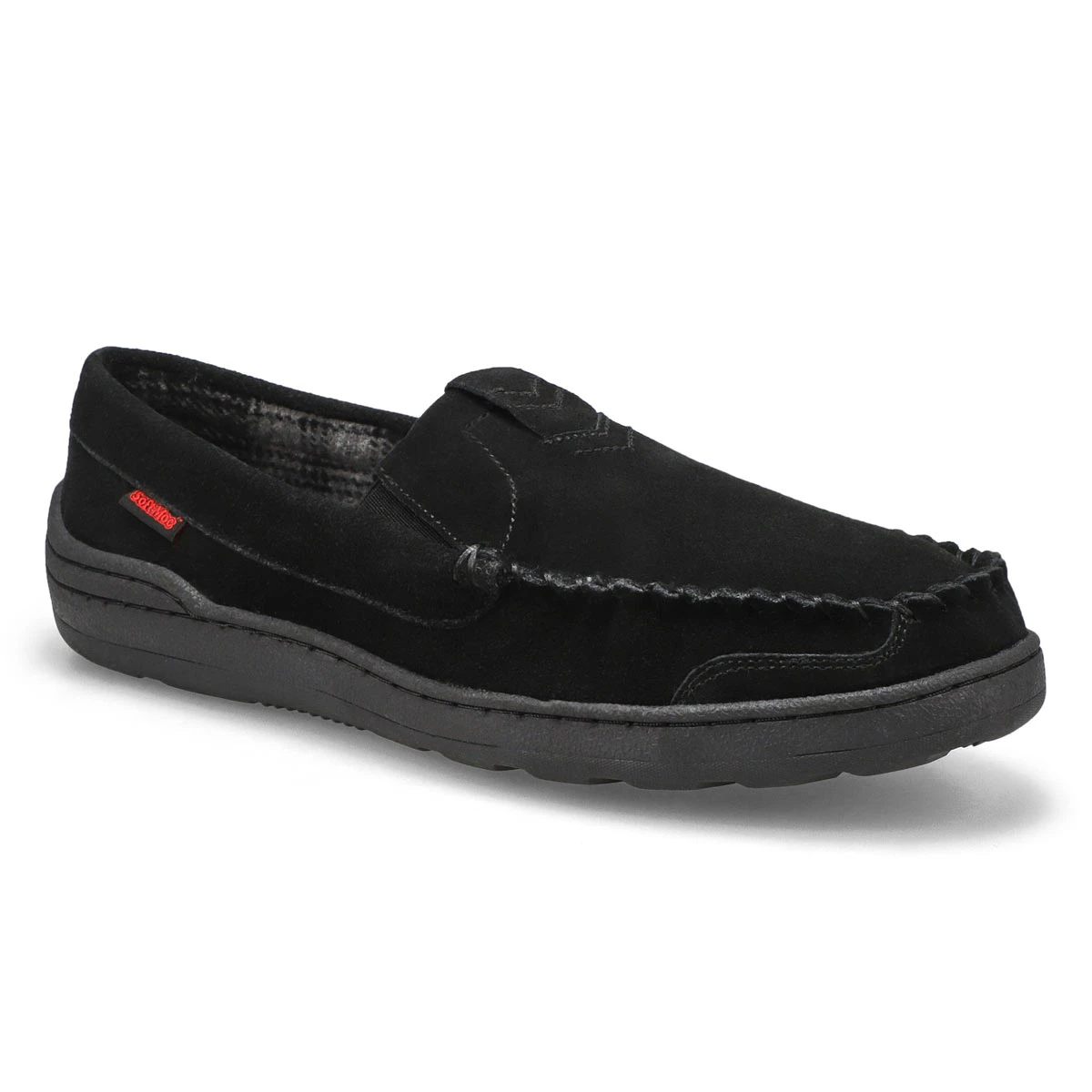 SoftMoc Men's Theon Suede Moccasin - Black 3 SoftMoc Men's Theon Suede Moccasin - Black