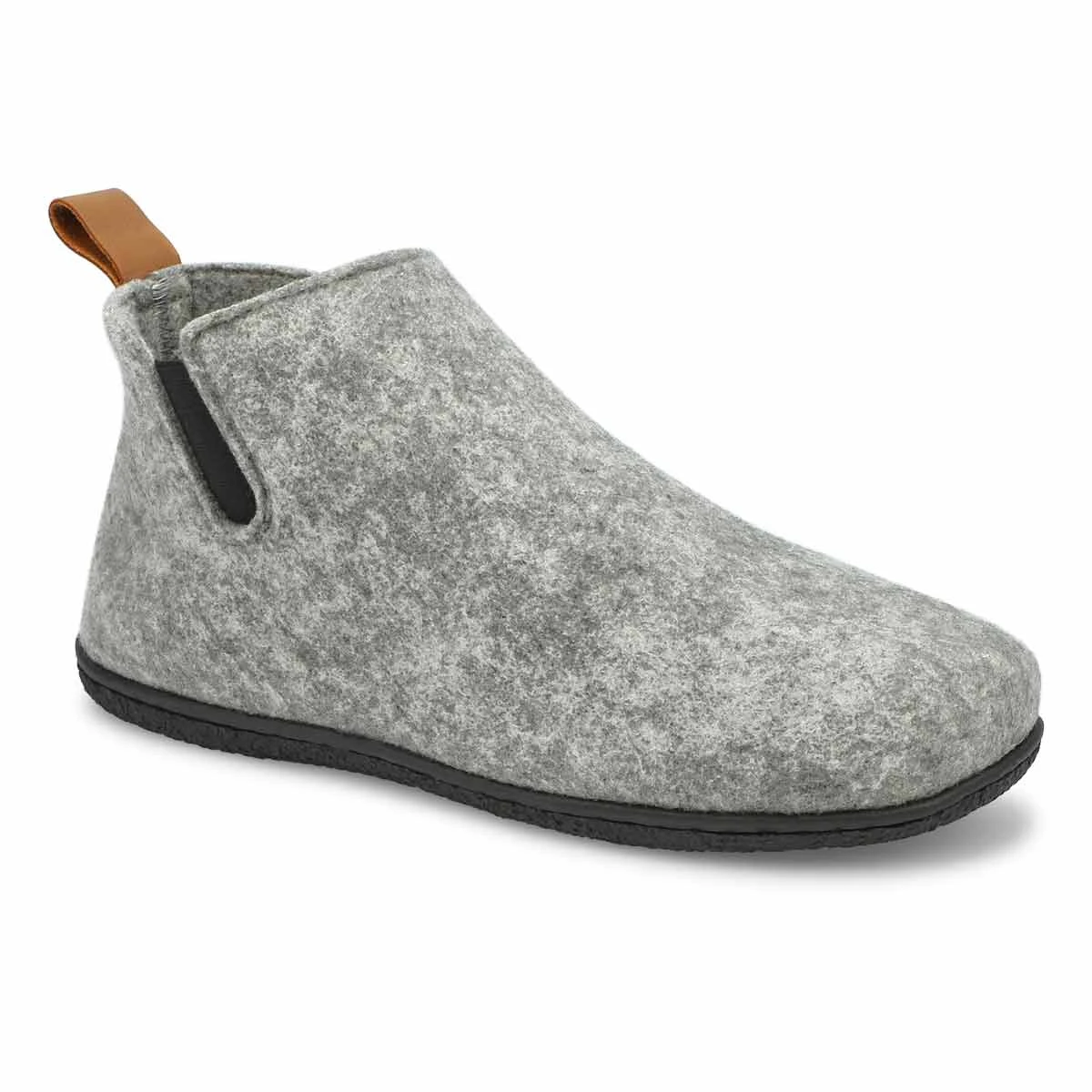 SoftMoc Men's Thor Felt Slipper Bootie - Anth 4 SoftMoc Men's Thor Felt Slipper Bootie - Anth - Image 2